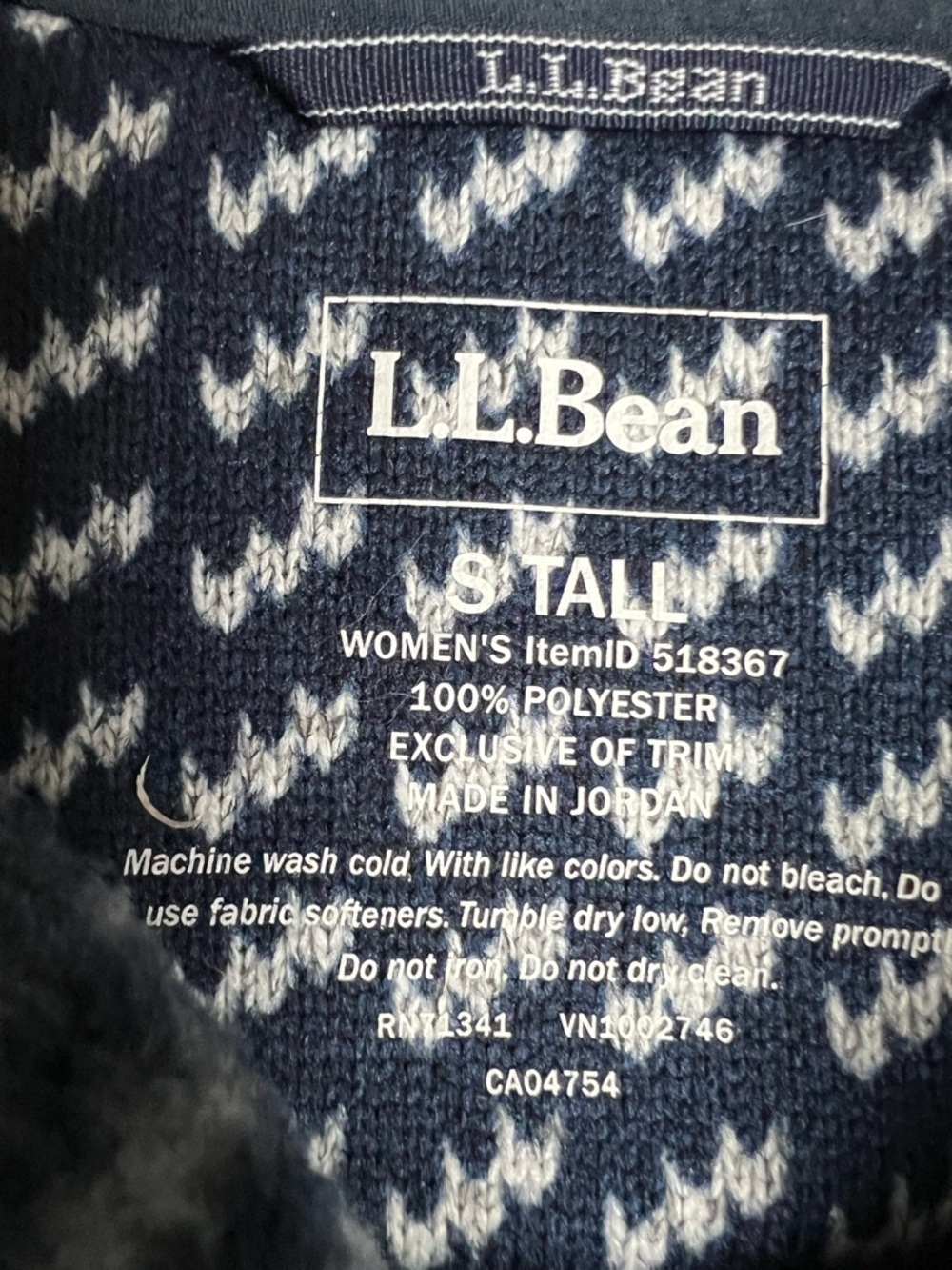 LL Bean Large TALL Sweater Fleece Pullover Birdseye T
Snap Women’s Size S Tall - Picture 4 of 12